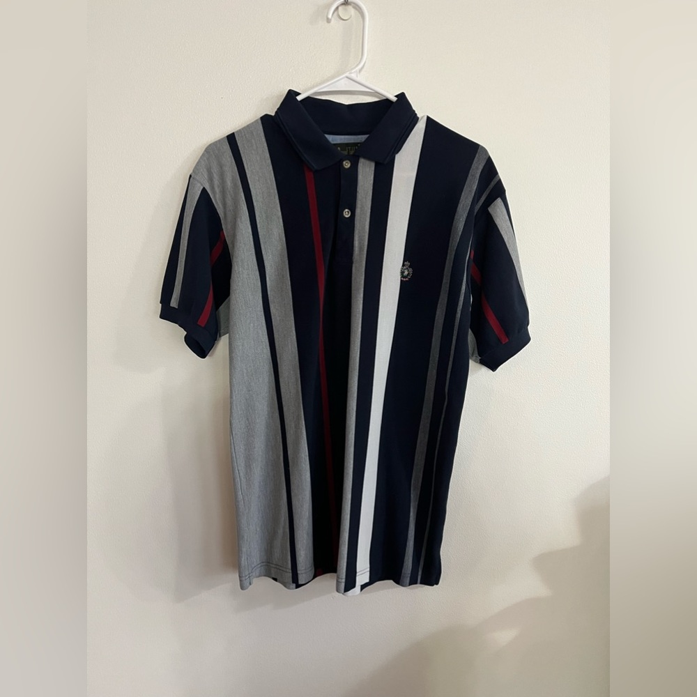 Knights of round table striped polo